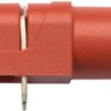 4 mm socket, PCB connection, CAT III, red, SWEB 8094 AU / RT
