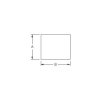 Fischer Elektronik WLFT404 43X43 Folia termoprzewodząca WLFT404 43X43, +125 °C, 0.4 W/mK, (D x S) 24 mm x 27 mm