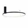 Lampa sufitowa ring HORIK kolor czarny metal, LED 3500 Lm barwa regulowana IP20 89429-60BK Zuma Line