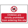 Scan 4054 Children Prohibited From Entering Site - PVC Sign 600 x 400mm