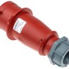 Złącze przemysłowe - zasilające 32A Wtyczka 400 V 3P + N + E Męski MENNEKES Czerwony Montaż na kablu IP44