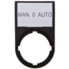 Tabliczka Opisowa Man-0-Auto 50X30mm Czarna 22Mm Prostokątna M22s-St-Gb12 216501