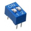 Dipschalter; dip-switch; poziomy; 2 sekcje