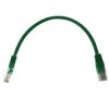 Kabel patchcord UTP5 0,25m zielony
