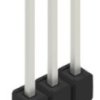 Pin header, 3 pole, pitch 2.54 mm, straight, black, 10054229