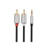 Złącze Jack wt.3,5st-2xRCA 3m HQ LIBOX LB0093
