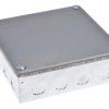 Puszka zaciskowa, Stal Galwanizowany 12 Knockouts 150mm x 150 mm x 50mm 20/25mm Knockout Size RS PRO