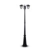 Lampa Ogrodowa VT-739 POLE LAMP-BLACK-2 7062
