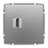 KOS66 Gniazdo multimedialne HDMI aluminium 664050