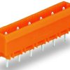 Pin header, 3 pole, pitch 7.62 mm, straight, orange, 231-763/001-000