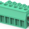 PCB terminal, 6 pole, pitch 3.81 mm, AWG 30-14, 11 A, cage clamp, green, 284511-6