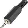 TRU COMPONENTS 1572330 Złącze męskie jack 2,5 mm, niklowany, 1 szt.