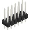 Pin header, 12 pole, pitch 2.54 mm, straight, black, 10055256