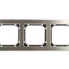 SONATA Ramka potrójna stal inox metal R-3RM/37