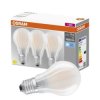 3PAK Żarówka LED E27 A60 7,5W = 75W 1055lm 4000K Neutralna 300 Filament OSRAM BASE