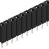 Socket header, 10 pole, pitch 2.54 mm, straight, 10025430