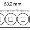 Moduł IP65 3 x5050 Led 0.72W 765 120deg; 12V AC Oro