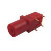 Cliff FCR7350R 4mm Panel PCB Socket Red