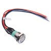 AV9V12F1020840K Momentary 19mm Green 12V LED illuminated Vandal Push Button Switch IP67 APEM