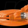 PKW-LIGHT-STP-K6 0.25 OR Cat.6 SLIM light cable, U/FTP, 0,25 m, orange