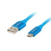 Przewód USB 2.0 HighSpeed USB - micro USB 1m niebieski PREMIUM QC 3.0 LANBERG