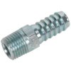 Sealey AC09 Screwed Tail Piece Male 1/4"bspt - 3/8" Hose Pack of 5