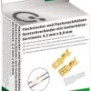 Cable connector assortment, faston plugs and sleeves 6.3 x 0.8 /1.5 to 2.5 mm², 100 pieces, 1908C188