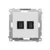 SIMON 55 Gniazdo HDMI podwójne jasnoszary mat TGHDMI2.01/114 KONTAKT SIMON