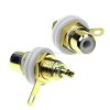 Gniazdo RCA do chassis Gold Vocant biały