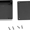 Obudowa uniwersalna Hammond Electronics, ABS, czarny, (D x S x W) 80 x 80 x 20 mm, 1 szt.