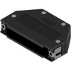 D-Sub connector housing, size: 4 (C), straight 180°, angled 90°, plastic, black, 16-001840