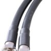 Coaxial cable, FME jack (straight) to FME jack (straight), RG-58C/U, grommet black, 1 m, C-00949-01-3
