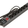 Listwa zasilająca do szaf RACK 19cali PD-6/R-USB