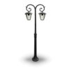 Lampa Ogrodowa Pole Vt-738 2Xe27 Max. 60W Czarna 7061