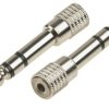 Przejściówka wtyk Jack 6,35mm stereo na gniazdo Jack 3,5mm stereo