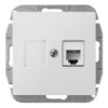 Sentia Gniazdo Telefoniczne Pojedyncze Rj11 Białe 1450-10