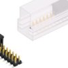 Pin header, 30 pole, pitch 2.54 mm, angled, black, SLLP6SMD03830SBSMPS