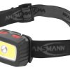 Latarka nagłowna Ansmann 185lm AAA IP44 ABS, plastik