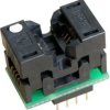 Adapter SO8-->DIL8 ZIF dla pamięci szeregowych EEPROM i uP (SO8)
