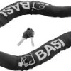 Zapięcie rowerowe, łańcuch Basi, ZR 304, czarny, Zapięcie kluczykowe