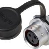 Złącze okrągłe żeńskie push-pull Weipu SF1212/S3, 3 pin, 250 V/AC, IP67, do lutowania