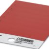 PVC device marker, (L x W) 17.6 x 27 mm, red, carrier card with 21 pcs, 0804449