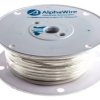 Przewód montażowy 3,3 mm² Biały Alpha Wire Guma silikonowa 12 AWG 15 kV dc dł. 30m 65/0,25 mm +150°C Lista UL