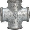 Cross piece, 25 bar, malleable cast iron, hot-dip galvanized, for pipe systems, 113008