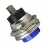 16mm 2-pin 2A Momentary NO Monostable OFF-(ON) Button Switch Talvico, Blue