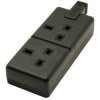 Masterplug ELS132B UK Mains Socket 13A - Dual Black