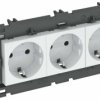 Socket 0 stopni, 3-krotny 250V, 10 / 16A, Schuko OBO Bettermann, 6120456, zielony, (S x W x G) 176 x 76 x 42 mm