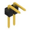 Pin header, 2 pole, pitch 2.54 mm, angled, black, SL 3 053 2 G