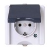 Gniazdo wtykowe Typ F - niemieckie Schuko natynkowe Kopp 16A Zacisk śrubowy