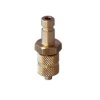 Króciec szybkozłącza DN2,7 typ 20, skręcany do węża fi 4x6 mm, mosiądz